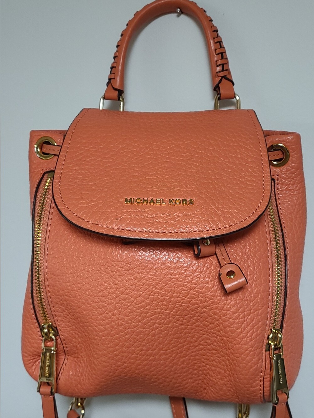Michael Kors Coral Leather Mini Backpack - Picture 4 of 9